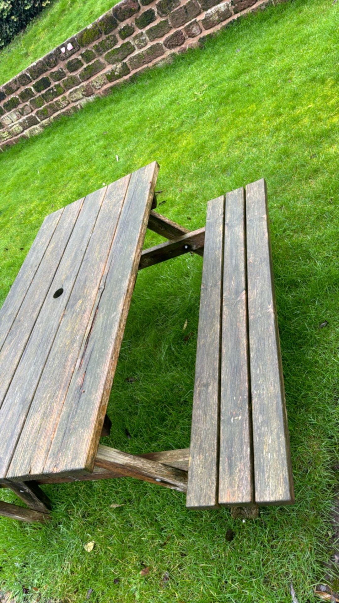 Wood Picnic Bench - Image 5 of 5