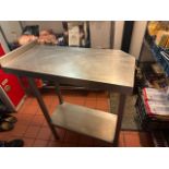 Stainless Steel Table With Offset