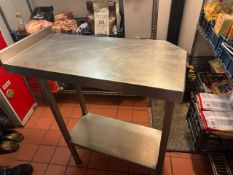 Stainless Steel Table With Offset