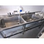 Double Stainless Steel Sink Table