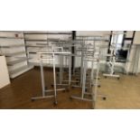 Metal Retail Hanging Rails x8