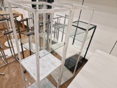 Cubed Glass Display Stands x3