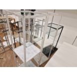 Cubed Glass Display Stands x3