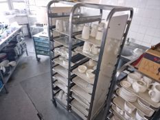 Double Food Tray Trolley