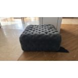 Grey Fabric Pouffe