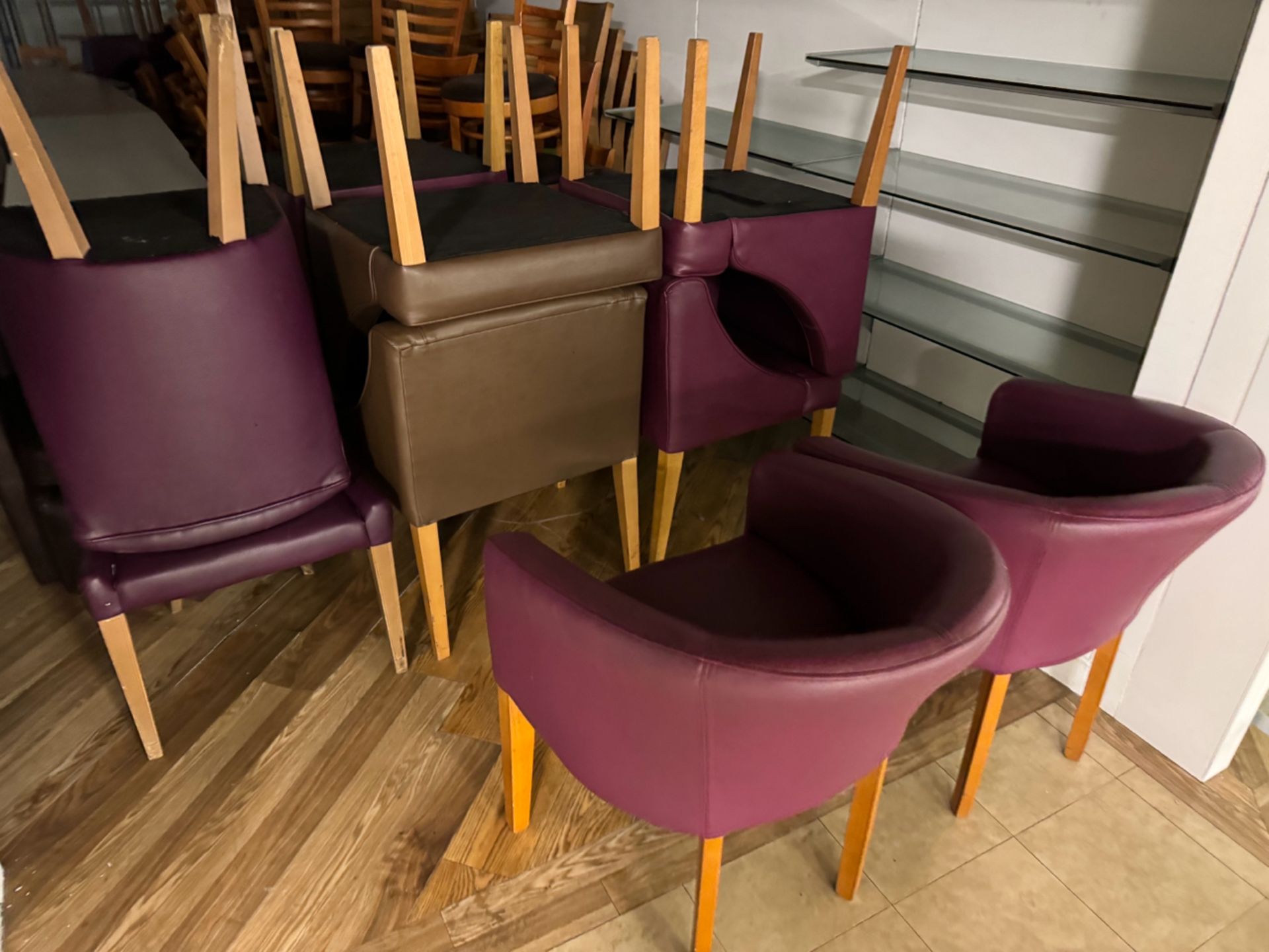 Faux Leather Chairs x10 - Bild 3 aus 3