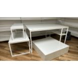 White Gloss Tables x4