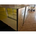 Mirrored Glass Display Stands x2