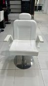 White Leather Beauty Chair
