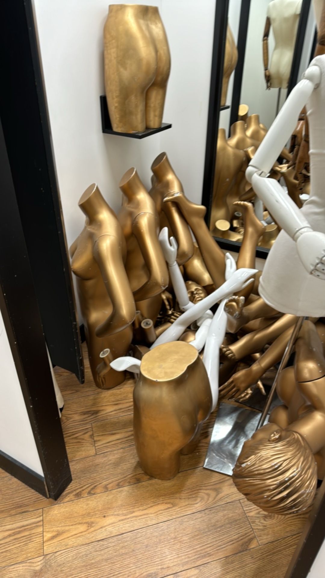 Assorted Gold Mannequin Parts - Image 2 of 4