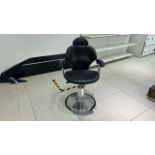 Black Leather Beauty Chair