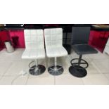 Leather Beauty Stools x3