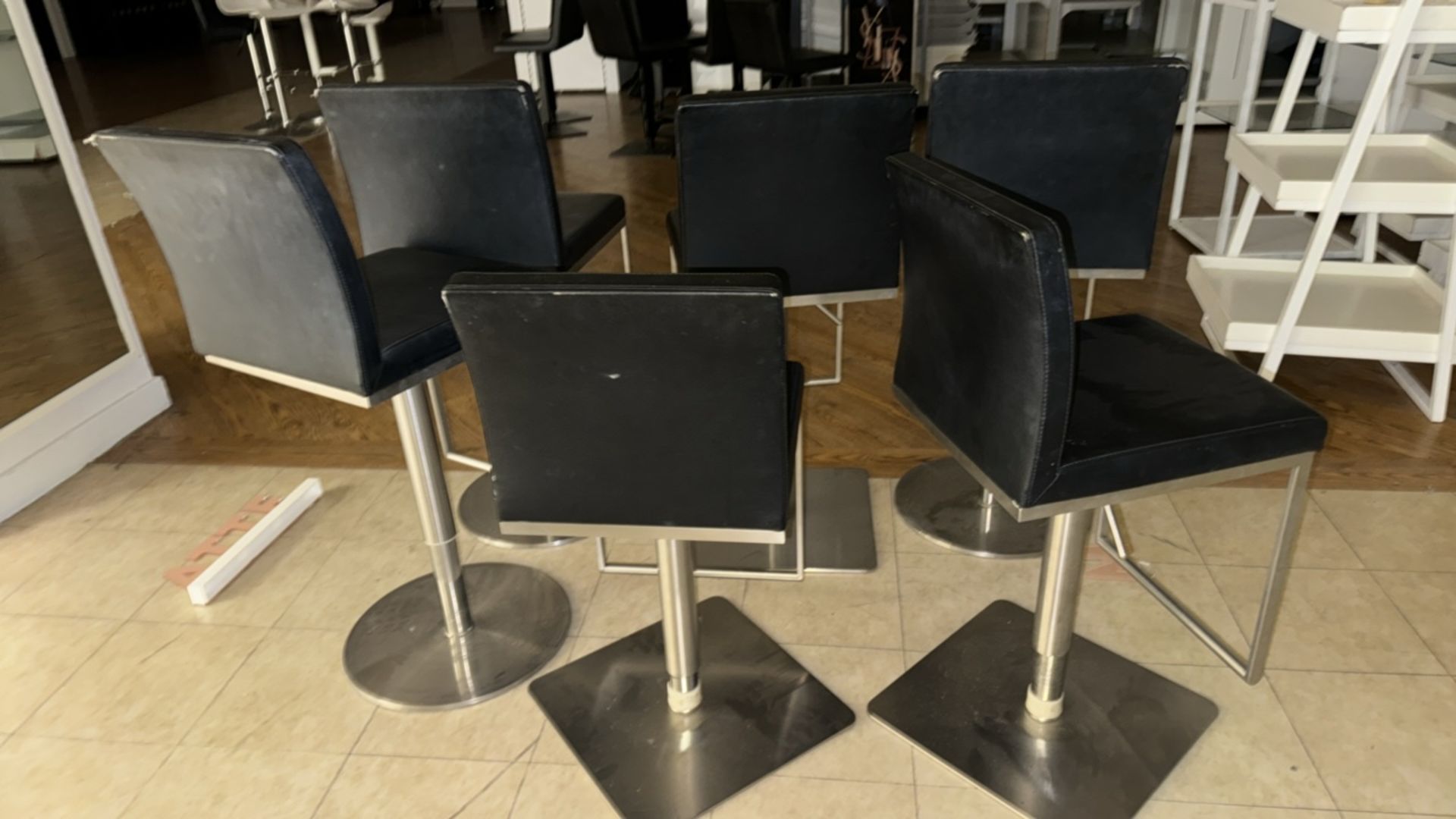 Black Beauty Stools x6 - Image 3 of 3