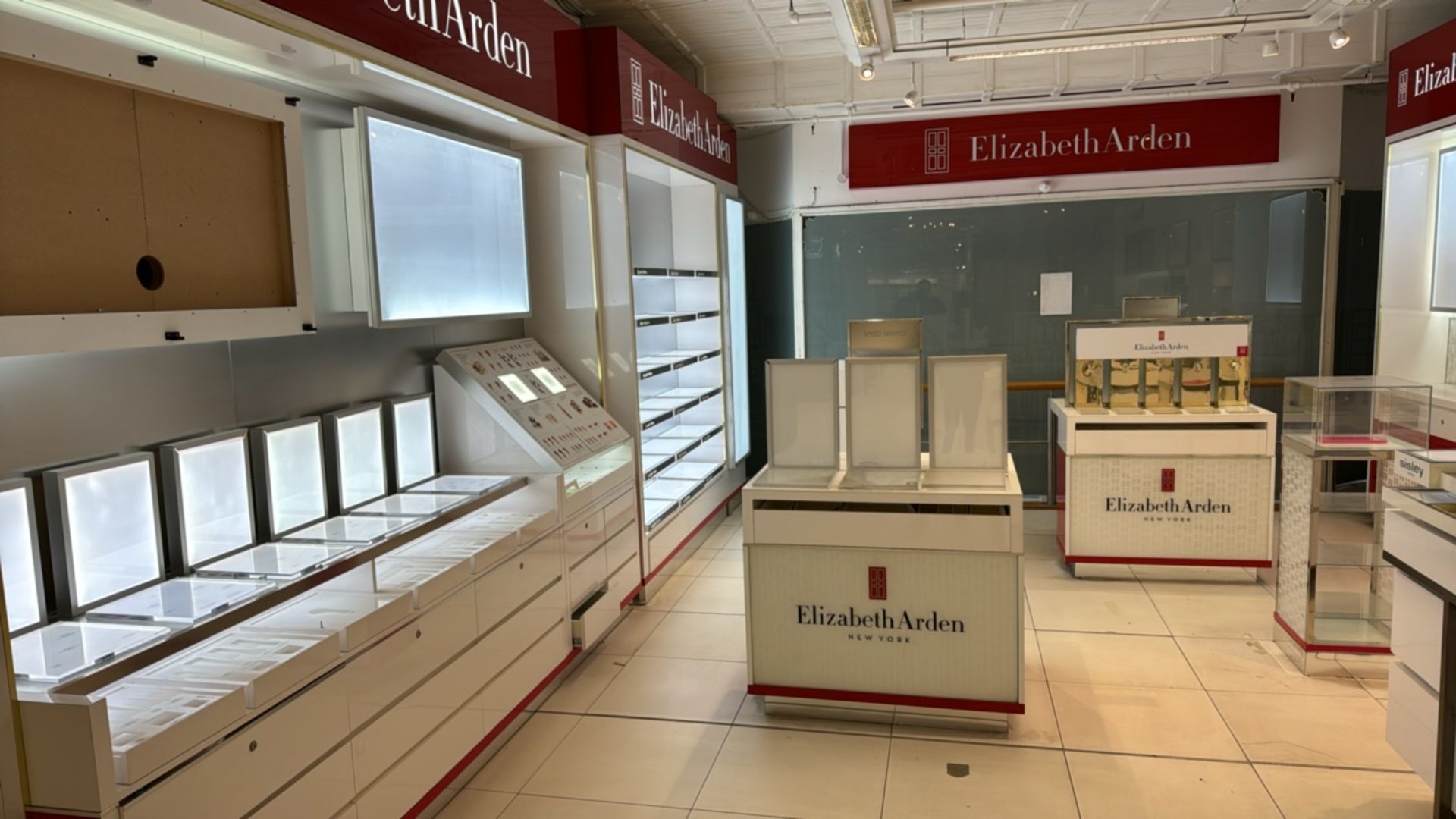 Contents of Elizabeth Arden Concession Area