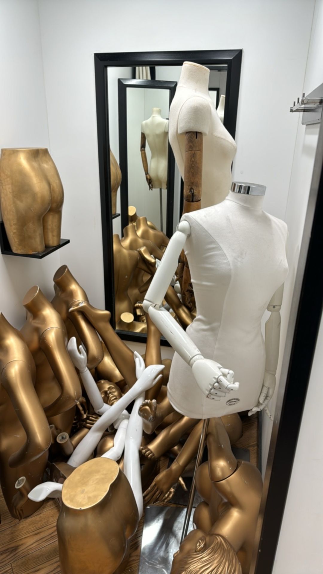 Assorted Gold Mannequin Parts - Image 3 of 4