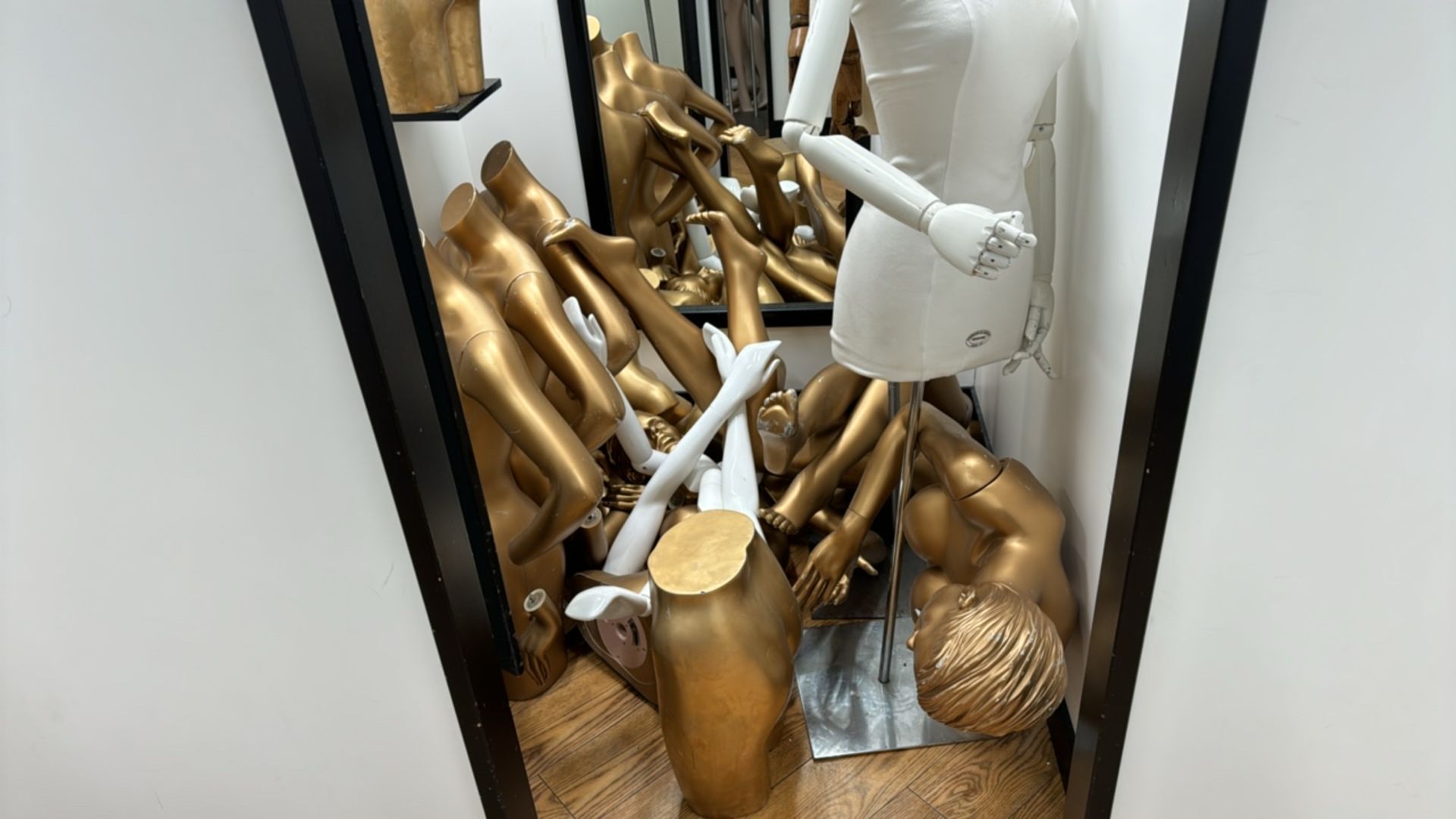 Assorted Gold Mannequin Parts