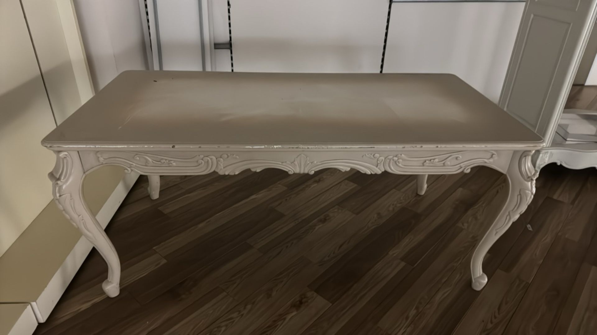 Beige Wooden Table