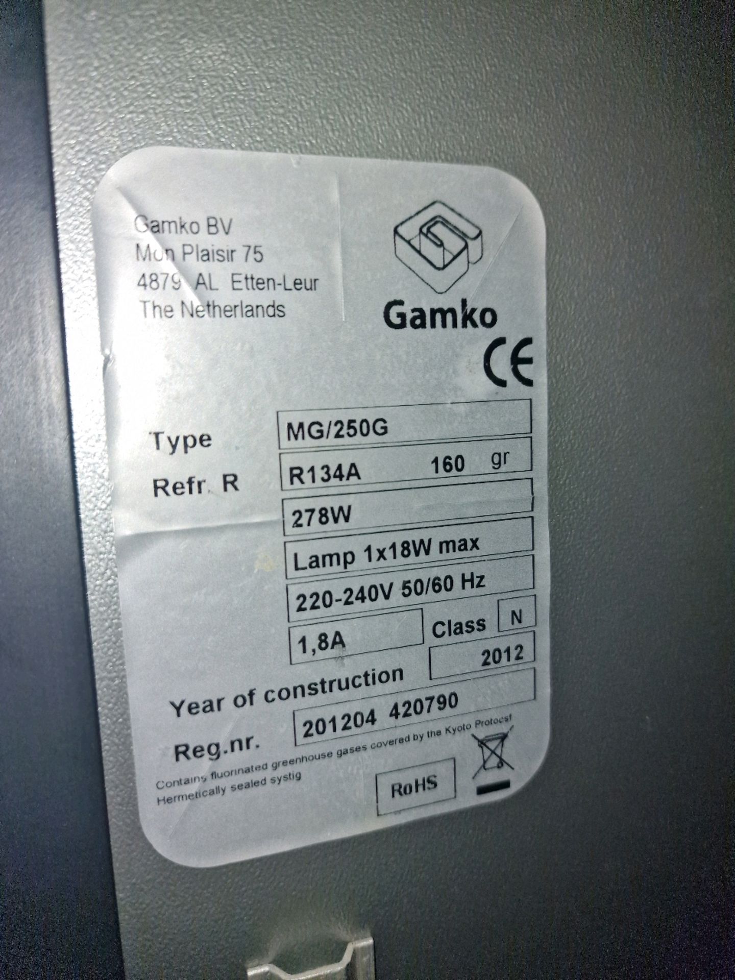 Gamko Double Door Fridge - Image 3 of 3