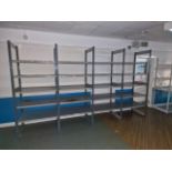 Room Of Metal Shelving