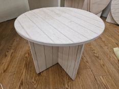 Small Circular Wooden Table