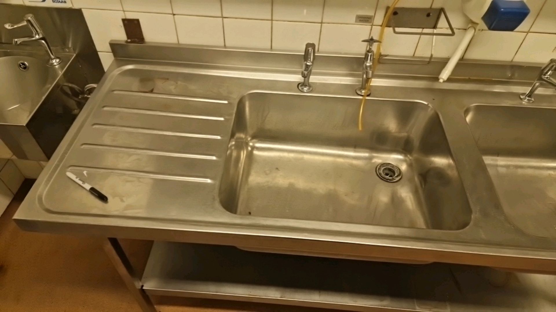 Stainless Steel Twin Sink Table - Image 4 of 5