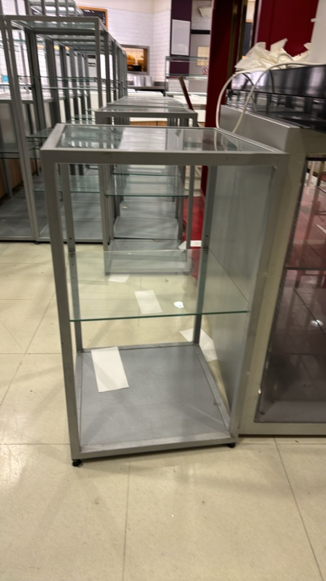 Quantity Of Metal & Glass Display Shelves - Image 2 of 7