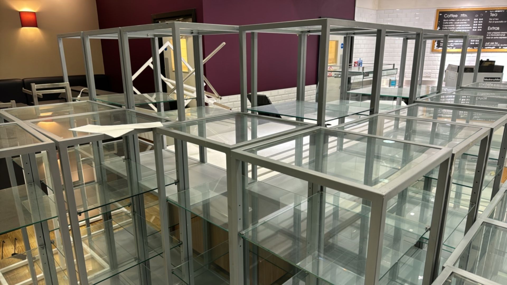 Quantity Of Metal & Glass Display Shelves - Image 5 of 7