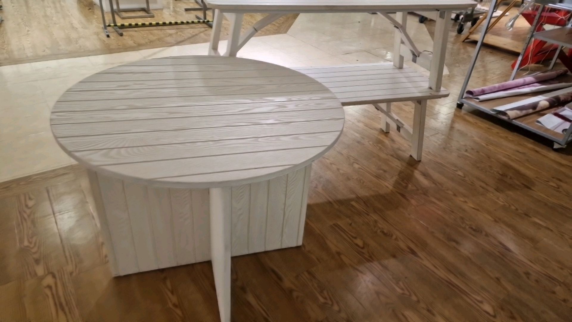 Set Of 3 Wooden Coffee Tables - Bild 5 aus 6