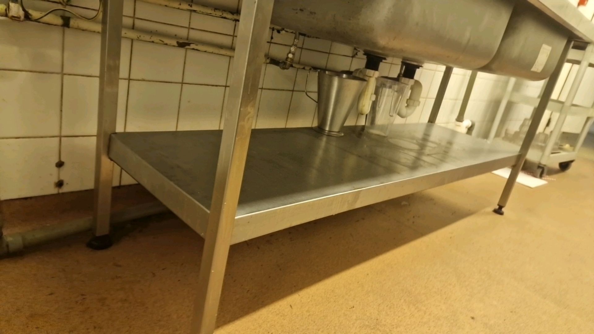 Stainless Steel Twin Sink Table - Image 5 of 5