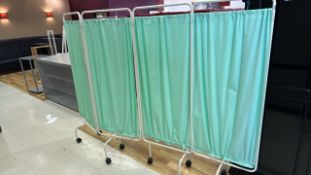 Mobile Green Curtain Divider