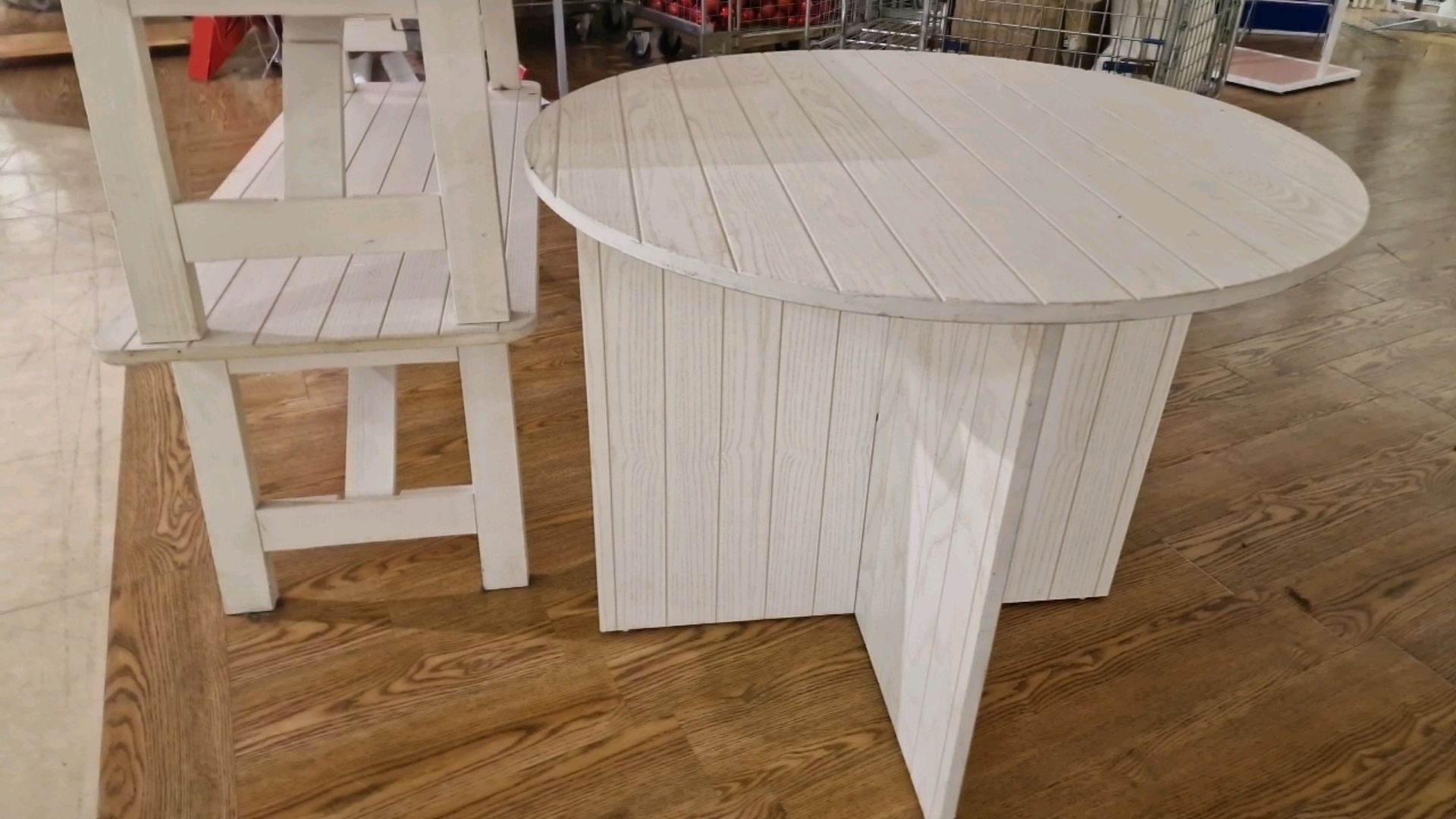 Set Of 3 Wooden Coffee Tables - Bild 4 aus 6