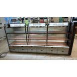 Wood Display Unit With LED Screen