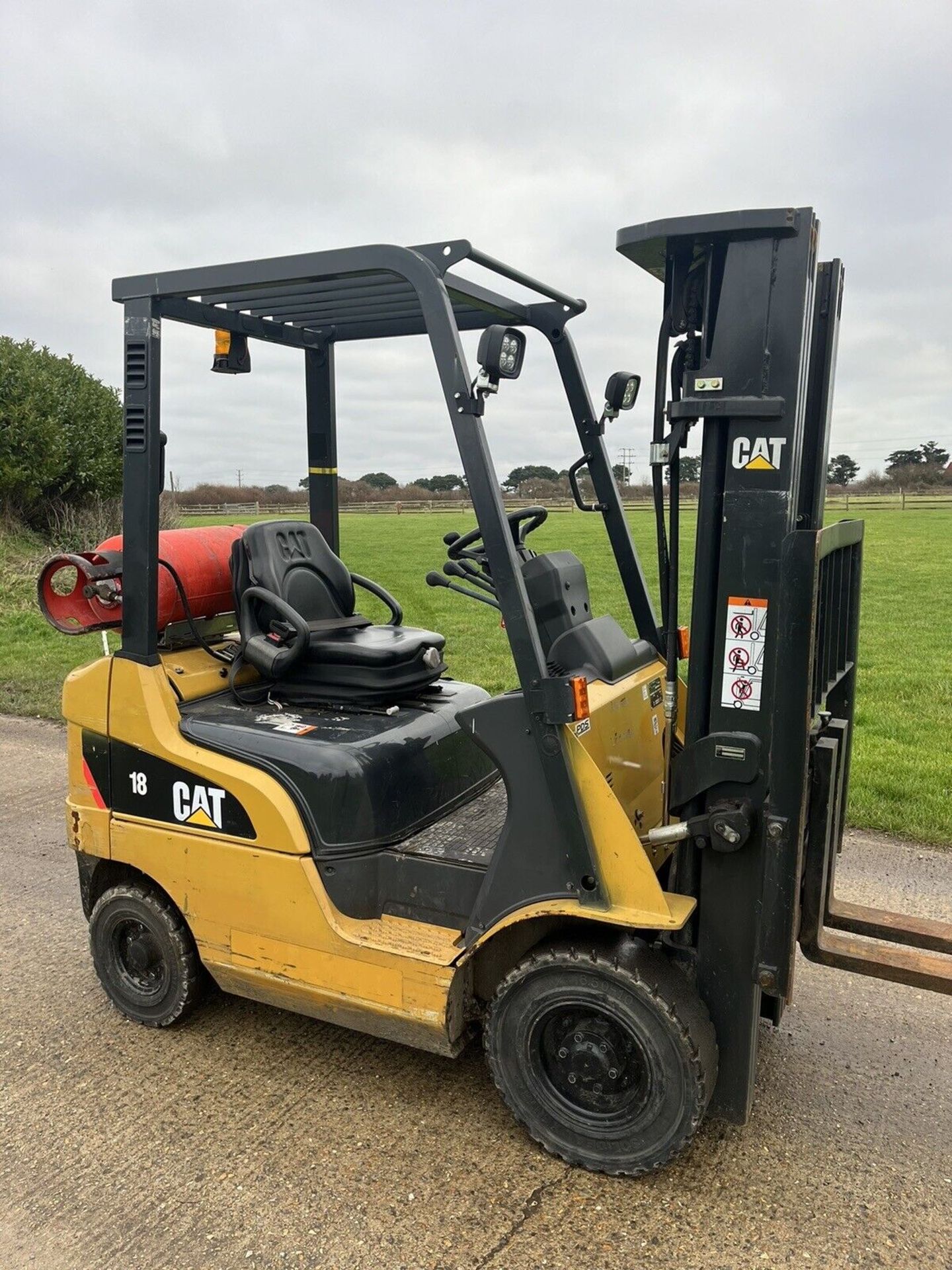 2018 CATERPILLAR 1.8 Tonne Gas Forklift Truck (Container) Triple Mast