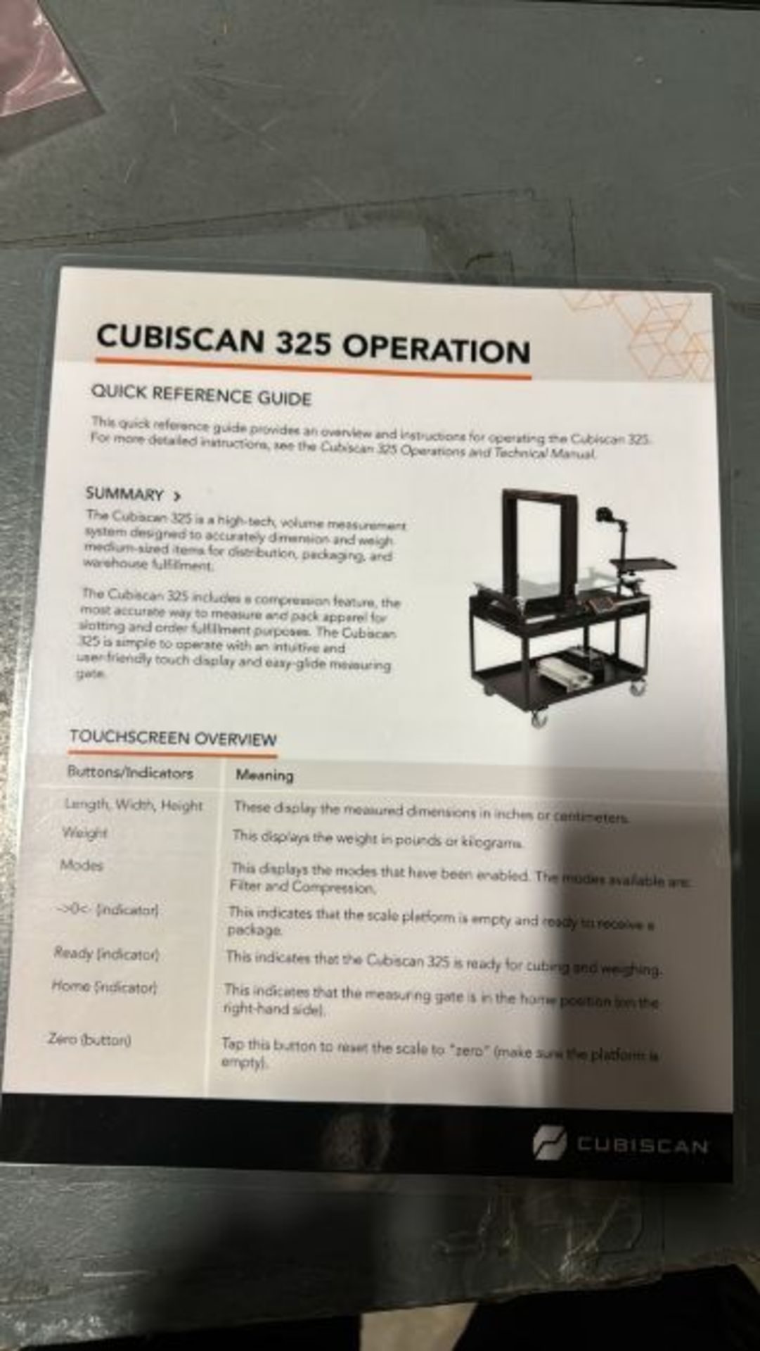 Cubiscan 325 - Excels at dimensioning apparel and non-rigid items - Image 9 of 13