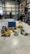 JOB LOT of Power Drills, Saws, Angle Grinders, Transformers & Cables + STORAGE UNIT- NO RESERVE