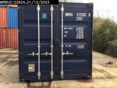 One Trip 20ft Shipping Container - Unit Number – MRBU2122924