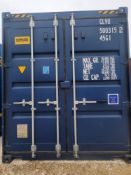 NO RESERVE - 40ft Shipping Container - ref CLVU5003152