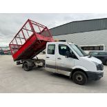 2013, VOLKSWAGEN Crafter CR50 Startline TDI, HGV Caged Tipper Van (Ex-Council Owned & Maintained)