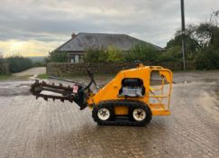 KANGA KID TK216 TRACKED SKIDSTEER WITH TRENCHER ATTACHMENTS