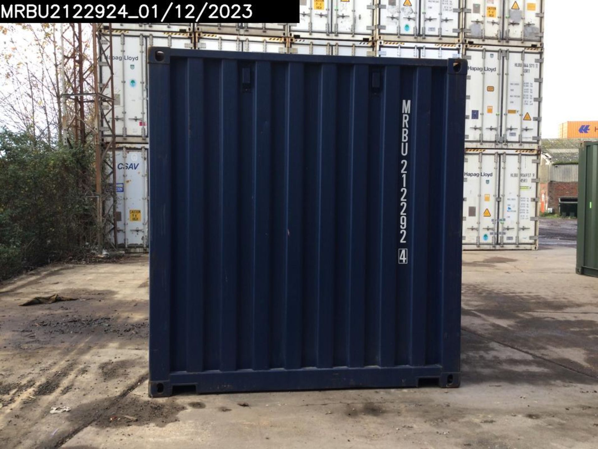 One Trip 20ft Shipping Container - Unit Number – MRBU2122924 - Image 3 of 5