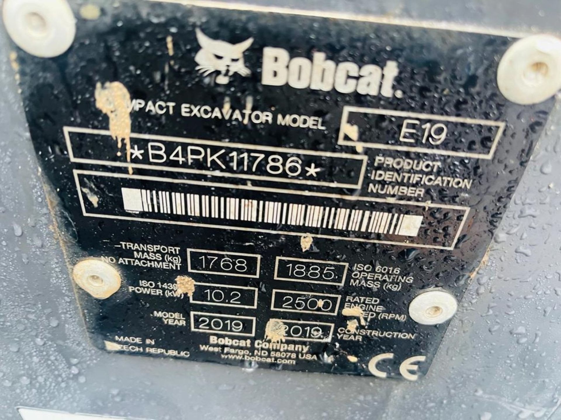 2019 - BOBCAT E19 EXCAVATOR - Bild 13 aus 15