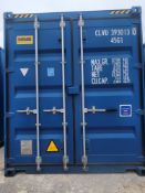 NO RESERVE - 40ft HC Shipping Container - ref CLVU3930130