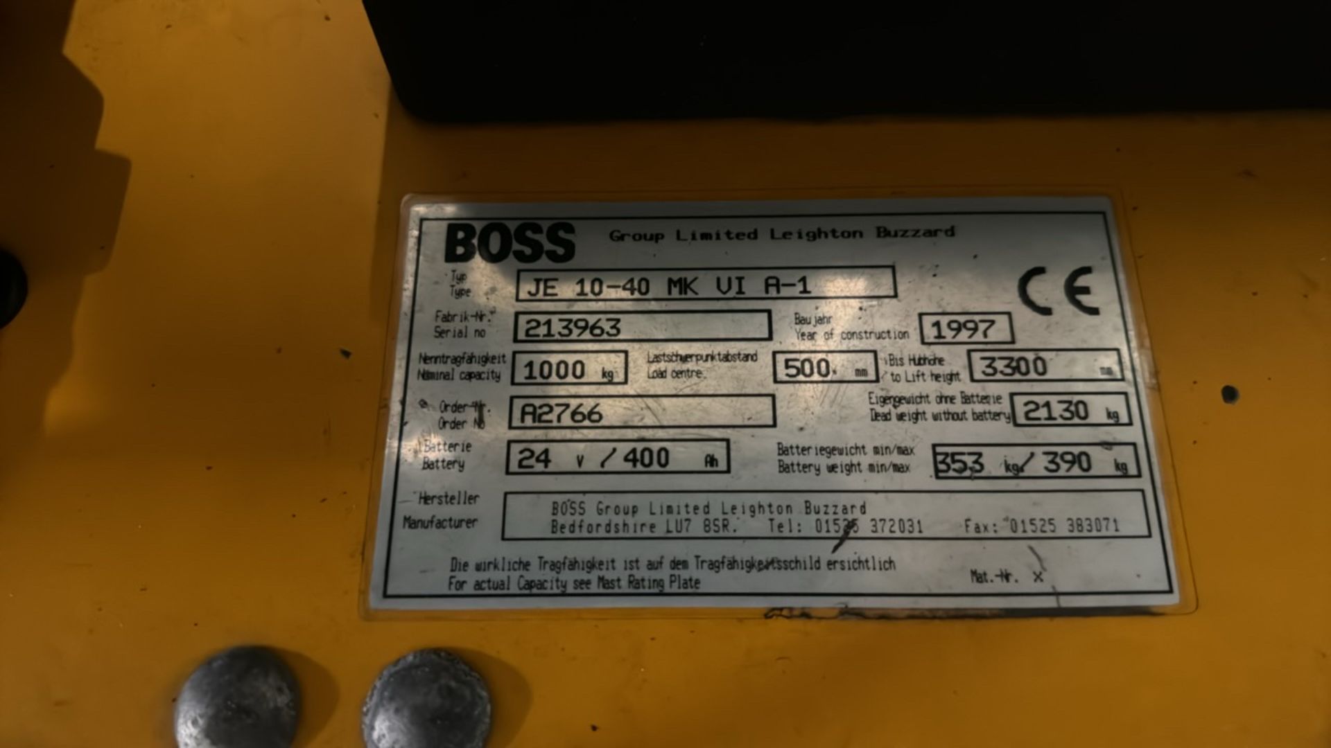 Boss Forklift - Integr Sideshift - Image 9 of 11