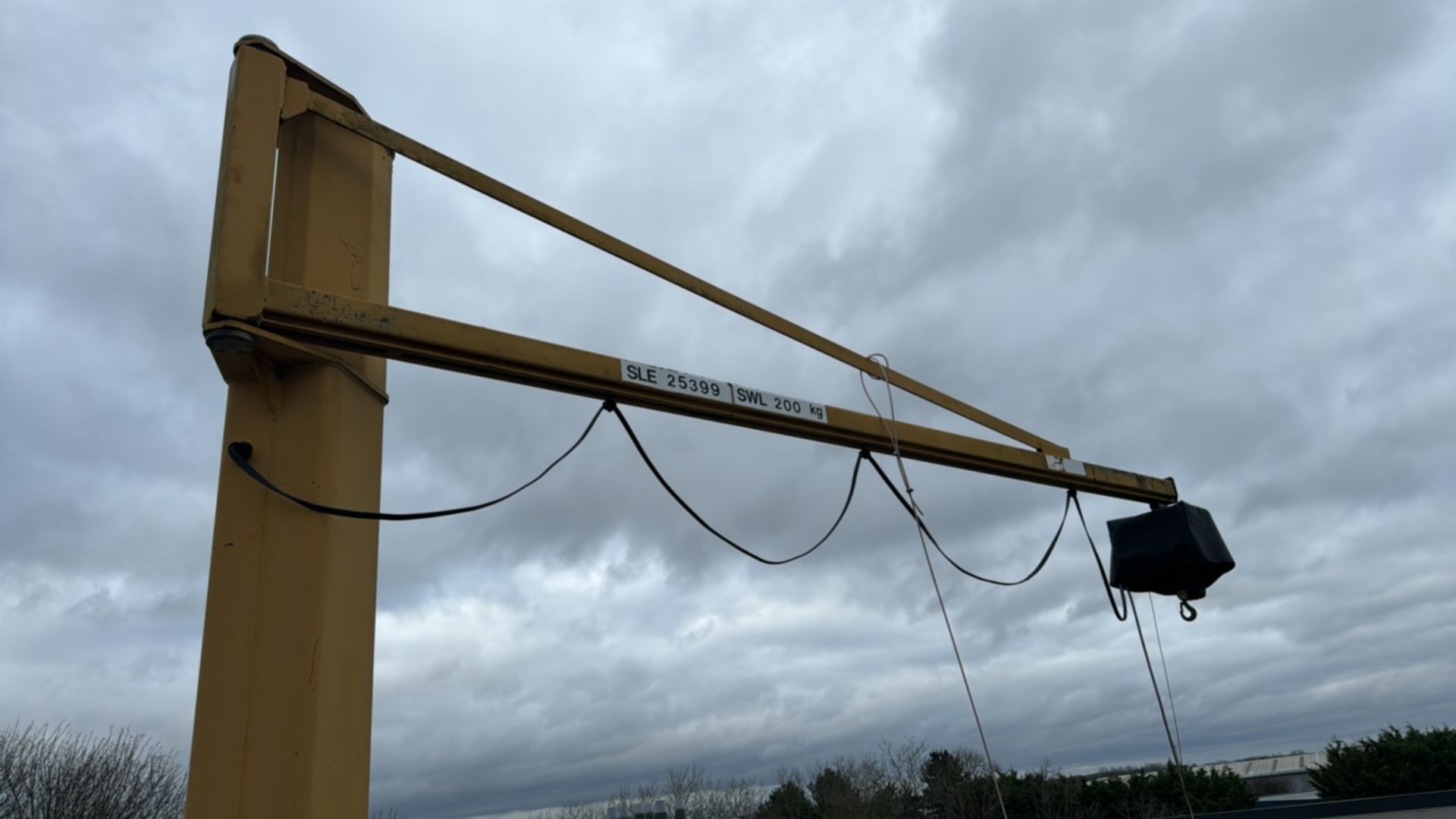 Roof Crane - Jib Crane Fitted with Electric Chain Hoist - Image 2 of 7