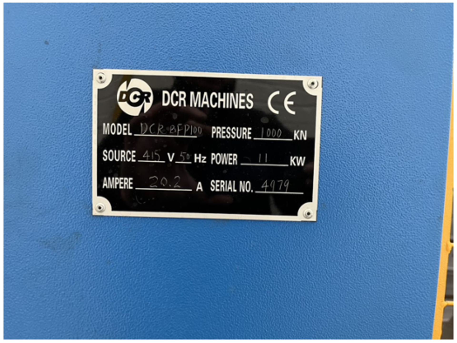 2019 - DCR BFP 100T Beam Press - Image 3 of 8