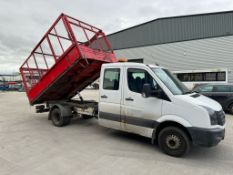 2013, VOLKSWAGEN Crafter CR50 Startline TDI, HGV Caged Tipper Van (Ex-Council Owned & Maintained)