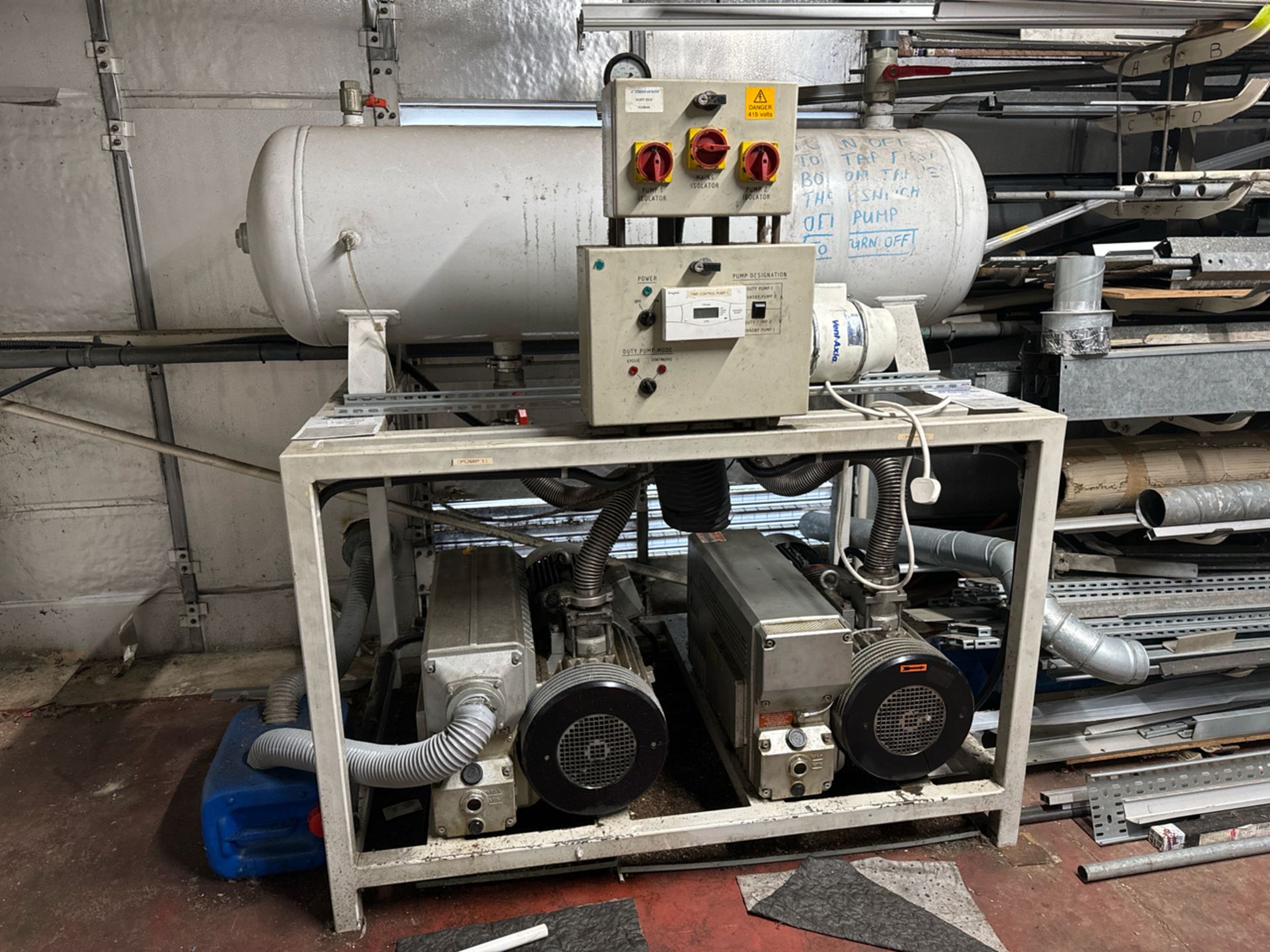 Vent Axia AirTrak Vacuum System Includes Compressor and 2 x BUSCH Rotary Vane Vacuum Pumps - Image 10 of 11