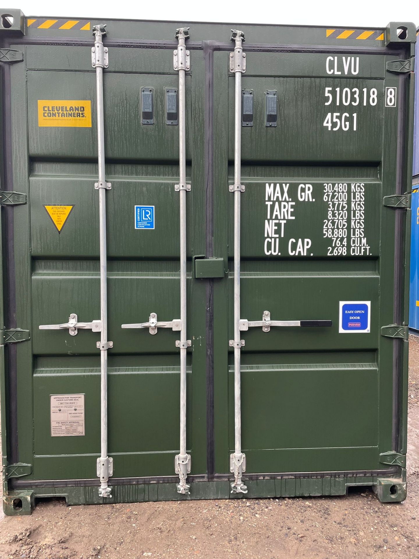 NO RESERVE - 40ft HC Shipping Container - ref CLVU5103188
