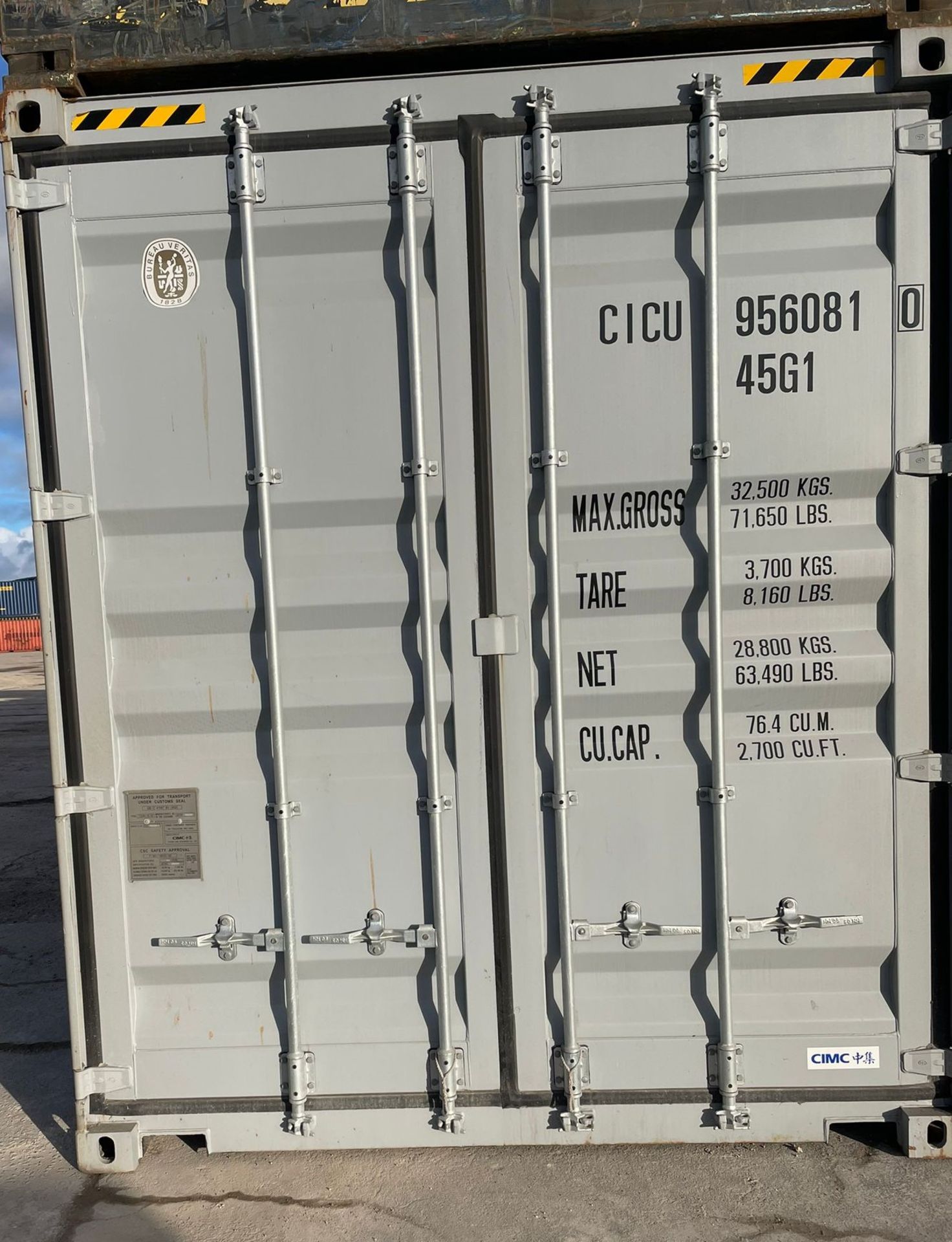 NO RESERVE - 40ft HC Shipping Container - ref CICU9560810