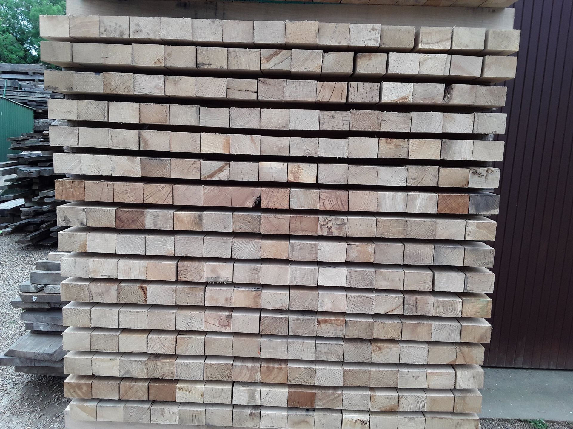 50x Hardwood Sawn English Oak Posts / Timber Offcuts - Image 3 of 6